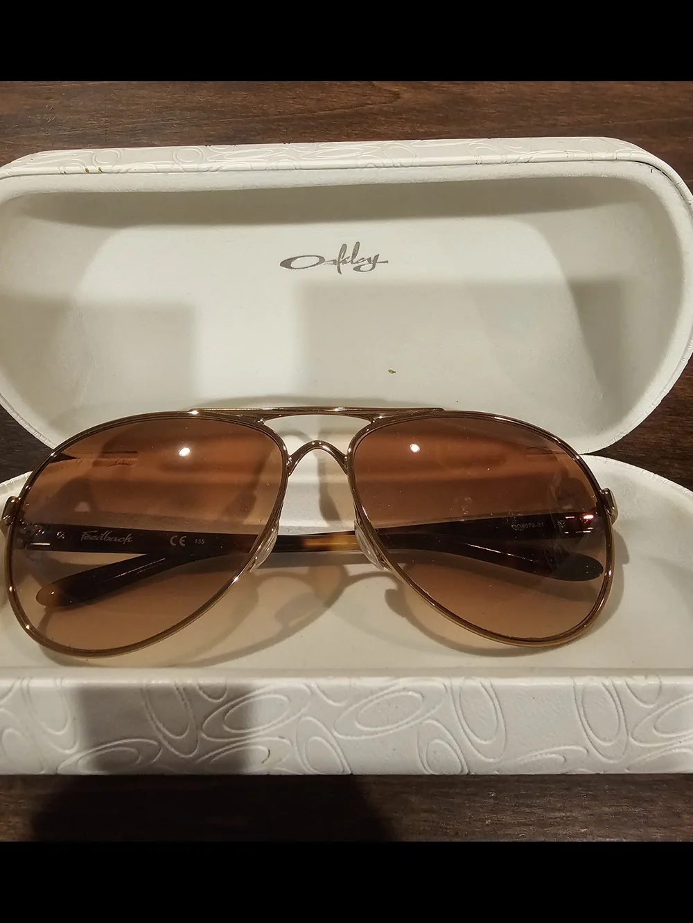 Oakley Feedback Women's Brown Aviator Sunglasses